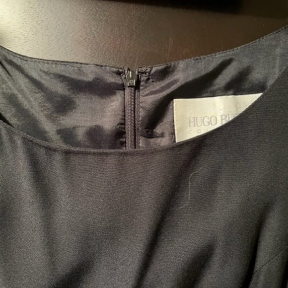 Vintage Hugo Buscati Sleeveless Little Black Dress Size 4 - Picture 7 of 8